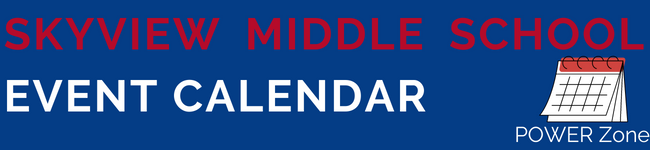 Skyview Middle School Event Calendar 